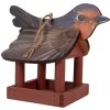 Clayre & Eef 6H2455 Vogelhuisje 17x25x21 cm Rot Braun