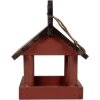 Clayre & Eef 6H2455 Vogelhuisje 17x25x21 cm Rot Braun