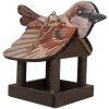 Clayre & Eef 6H2456 Vogelhuis 17x25x21 cm Bruin-Beige