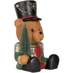 Clayre & Eef 6MG0153 Decoratiebeer 25x25x38 cm Bruin...