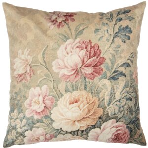 Clayre & Eef CPA23 Kussensloop 45x45 cm Beige Roze