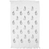 Clayre & Eef CTBNS-1 gastendoek 40x66 cm Wit-Grijs