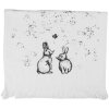 Clayre & Eef CTBNS-2 gastendoek 40x66 cm Wit-Grijs