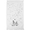 Clayre & Eef CTBNS-2 gastendoek 40x66 cm Wit-Grijs