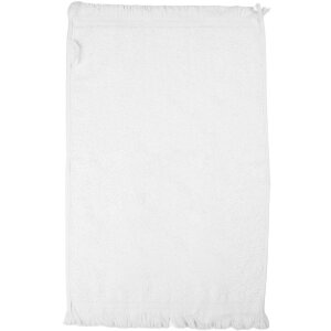 Clayre & Eef CTLNL gastendoek 40x66 cm Wit met Groen