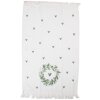 Clayre & Eef CTLNL gastendoek 40x66 cm Wit met Groen