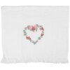 Clayre & Eef CTSLF Gastendoek 40x66 cm Wit Roze