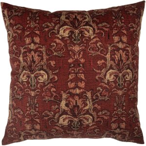 Clayre & Eef KT021.427 Kussensloop 45x45 cm Rood en Geel