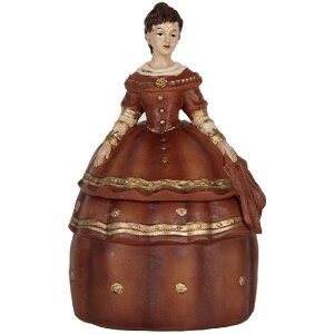 Clayre & Eef 6PR5546 Sieradenkist Vrouw 19x16x29 cm Rood