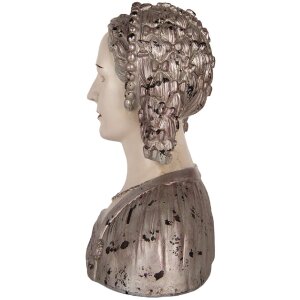 Clayre & Eef 6PR5548 Decoratieve Buste Vrouw 27x15x30 cm Beige-Bruin