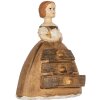 Clayre & Eef 6PR5558 Sieradenkist Vrouw 16x11x20 cm Bruin-Beige