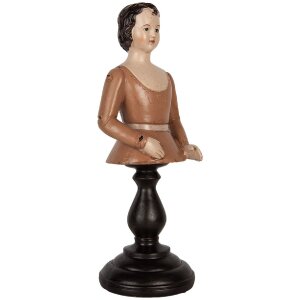 Clayre & Eef 6PR5561 Decoratie Vrouw Beige Bruin 16x15x40 cm