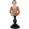 Clayre & Eef 6PR5561 Decoratie Vrouw Beige Bruin 16x15x40 cm