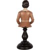Clayre & Eef 6PR5561 Decoratie Vrouw Beige Bruin 16x15x40 cm