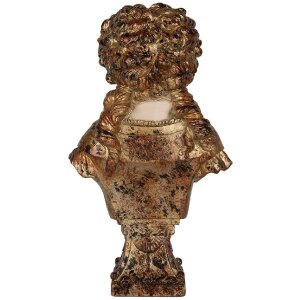 Clayre & Eef 6PR5563 Decoratie Buste Vrouw Beige Bruin 18x12x30 cm