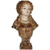 Clayre & Eef 6PR5563 Decoratie Buste Vrouw Beige Bruin 18x12x30 cm