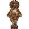 Clayre & Eef 6PR5563 Decoratie Buste Vrouw Beige Bruin 18x12x30 cm