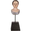 Clayre & Eef 6PR5564 Decoratie Buste Vrouw 11x11x34 cm Beige-Bruin