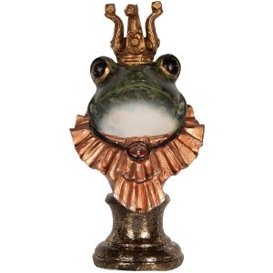 Clayre & Eef 6PR5566 Decoratie Buste Kikker 12x11x22...