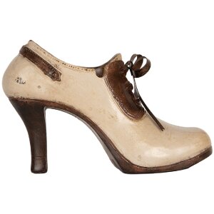 Clayre & Eef 6PR5569 Decoratieschoen 19x7x12 cm Beige Bruin