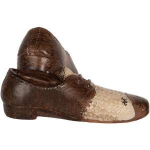 Clayre & Eef 6PR5572 Decoratieve Schoenen 12x11x8 cm Bruin