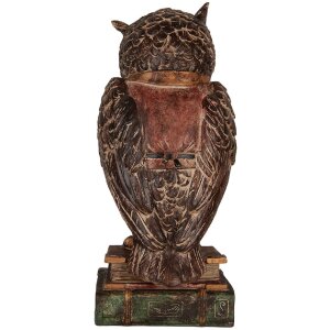 Clayre & Eef 6PR5579 Spaarvarken Uil 16x15x35 cm