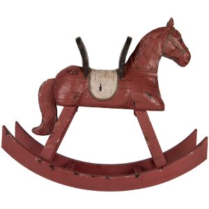 Clayre & Eef 6PR5580 Decoratie Schommelpaard 39x12x33 cm Roze