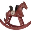 Clayre & Eef 6PR5580 Decoratie Schommelpaard 39x12x33 cm Roze