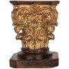 Clayre & Eef 6PR5581 Sokkel 12x12x16 cm Bruin-Goud