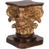 Clayre & Eef 6PR5581 Sokkel 12x12x16 cm Bruin-Goud