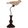 Clayre & Eef 6PR5587 Decoratie Vogel 12x7x21 cm Beige Bruin