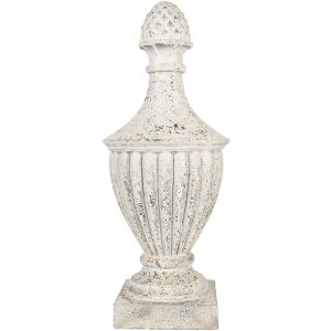 Clayre & Eef 5MG0065 Decoratie Ornament 26x26x64 cm Beige Grijs