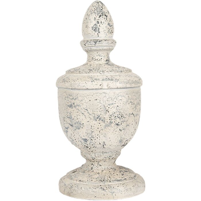 Clayre & Eef 5MG0067 Decoratie Ornament Ø 22x48 cm Beige Grijs