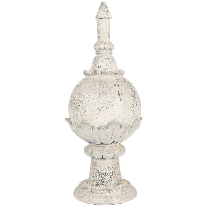 Clayre & Eef 5MG0069 Decoratie Ornament Beige Grijs Ø 24x61 cm