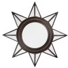 Clayre & Eef 62S313 Wandspiegel Ø 27x2 cm Bruin