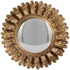 Clayre & Eef 62S314 Spiegel Ø 20x3 cm Goudkleurig