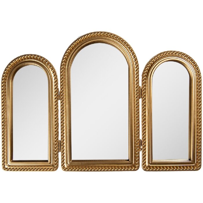 Clayre & Eef 62S315 Spiegel 50x2x35 cm Goudkleurig