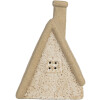 Clayre & Eef 6CE2174M Decoratie Huis met LED 15x10x21 cm Beige