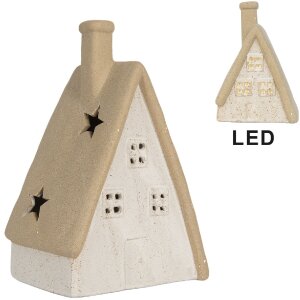 Clayre & Eef 6CE2174S Decoratie Huis met LED 9x7x13...