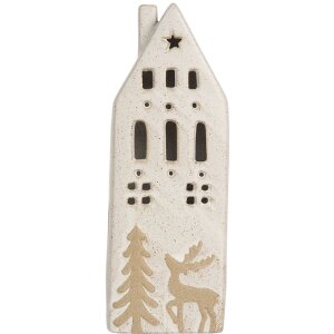 Clayre & Eef 6CE2175L Decoratie Huis met LED 9x7x24 cm
