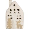 Clayre & Eef 6CE2175S Decoratiehuis met LED 6x5x10 cm