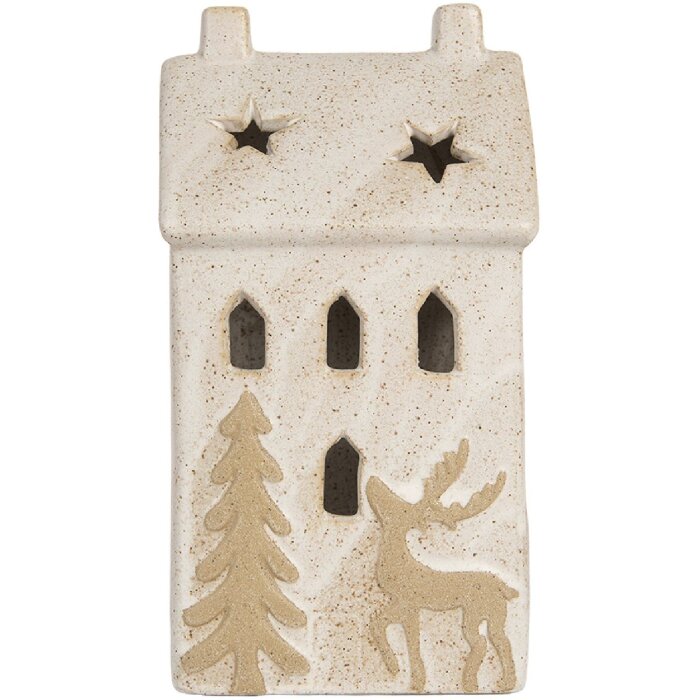 Clayre & Eef 6CE2176L Decoratie Huis met LED 10x9x18 cm