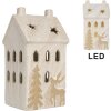 Clayre & Eef 6CE2176L Decoratie Huis met LED 10x9x18 cm