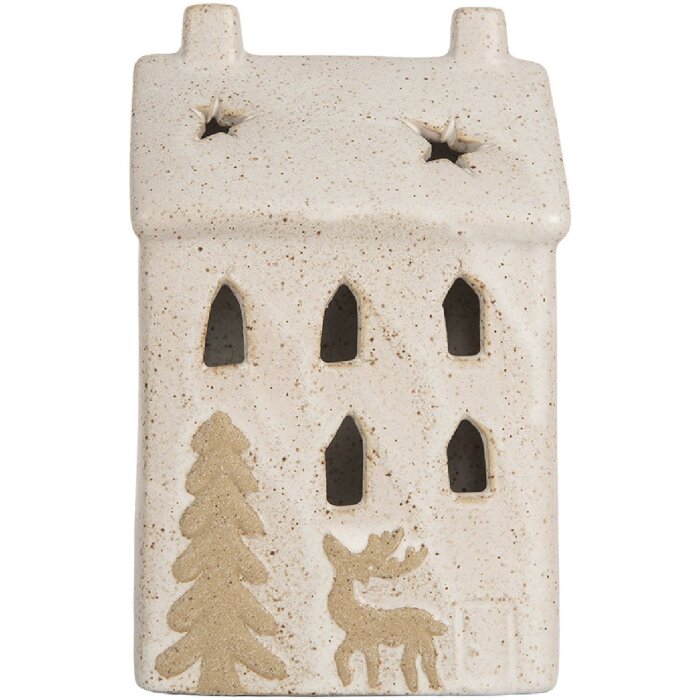 Clayre & Eef 6CE2176M Decoratie Huis met LED 9x7x15 cm