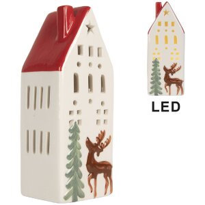 Clayre & Eef 6CE2177L Decoratie Huis met LED 7x6x19 cm