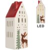 Clayre & Eef 6CE2177L Decoratie Huis met LED 7x6x19 cm