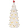Clayre & Eef 6CE2178M Decoratieve Kerstboom met LED Ø 11x25 cm Wit/Rood