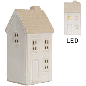 Clayre & Eef 6CE2181 Decoratie Huis met LED 6x5x11 cm