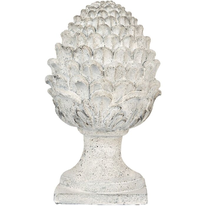 Clayre & Eef 6MG0120 Decoratie Dennenappel Beige-Grijs Ø 23x41 cm