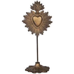 Clayre & Eef 6PR5292 Decoratie Ornament 10x8x23 cm Goud-Bruin